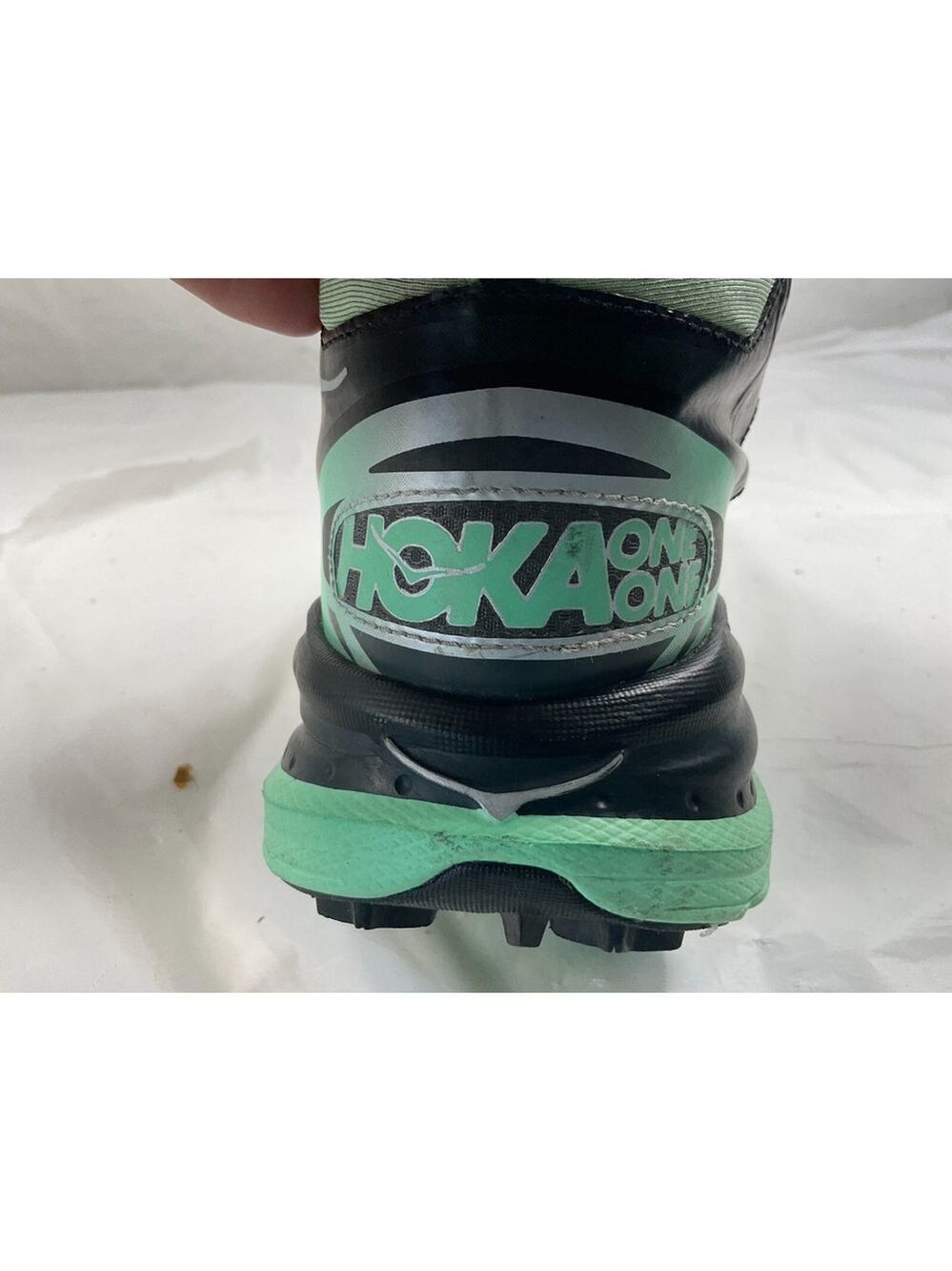 HOKA TOR SPEED 2 WP Size 9.5 athletic SHOES DARK SHADOW MINT GREEN - Picture 10 of 16
